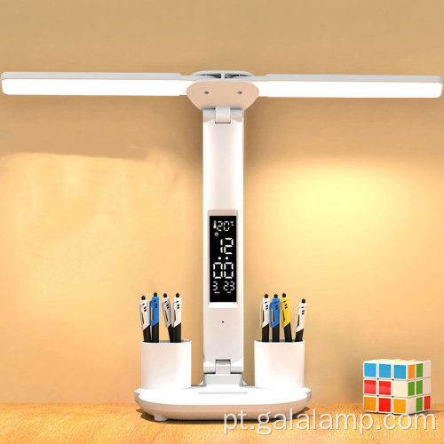 Candeeiro de mesa LED dobrável com calendário